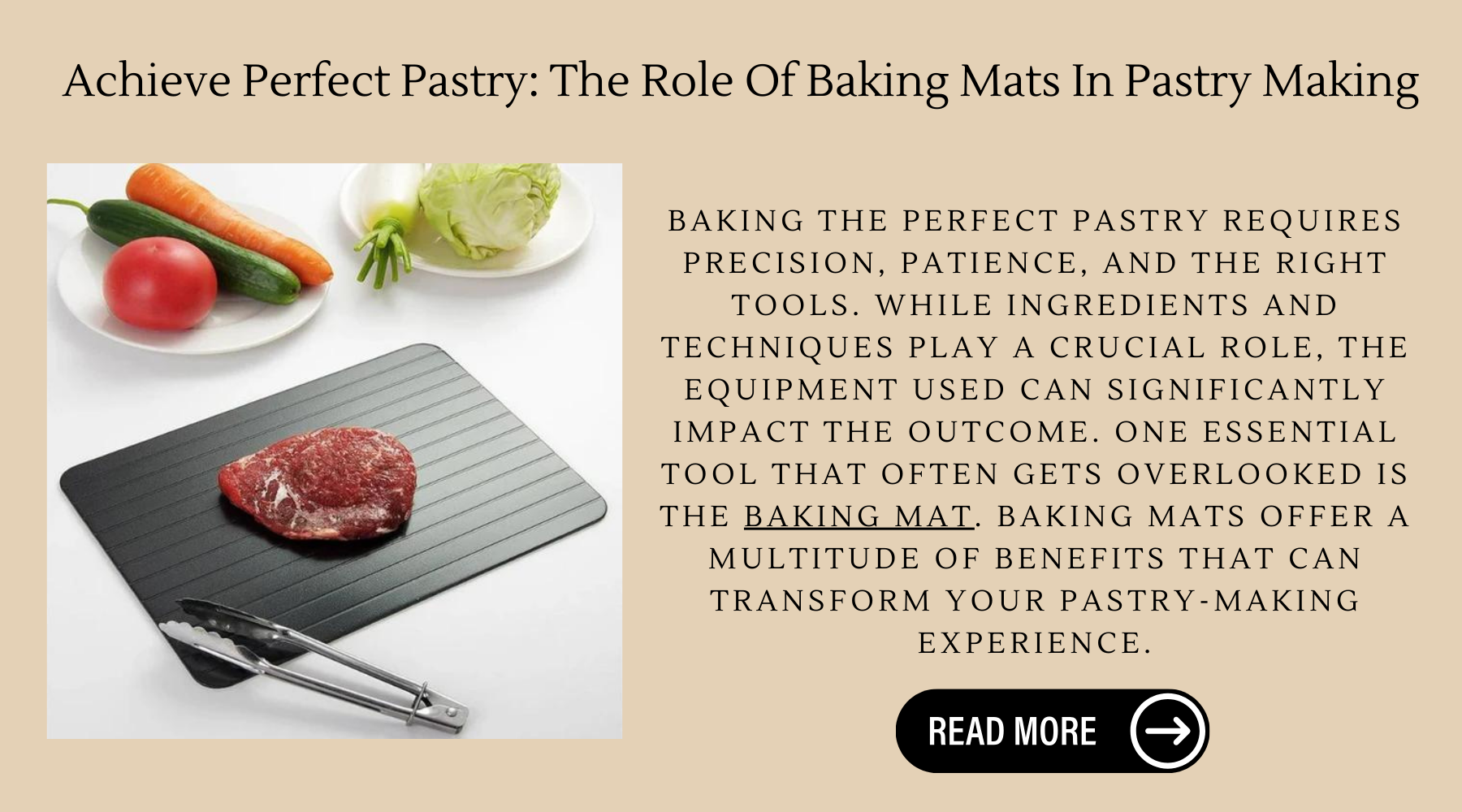 Achieve Perfect Pastry: The Role Of Baking Mats In Pastry Making