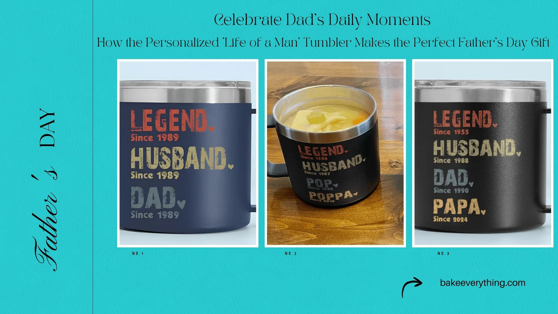 Celebrate Dad’s Daily Moments: How the Personalized 'Life of a Man' Tumbler Makes the Perfect Father’s Day Gift