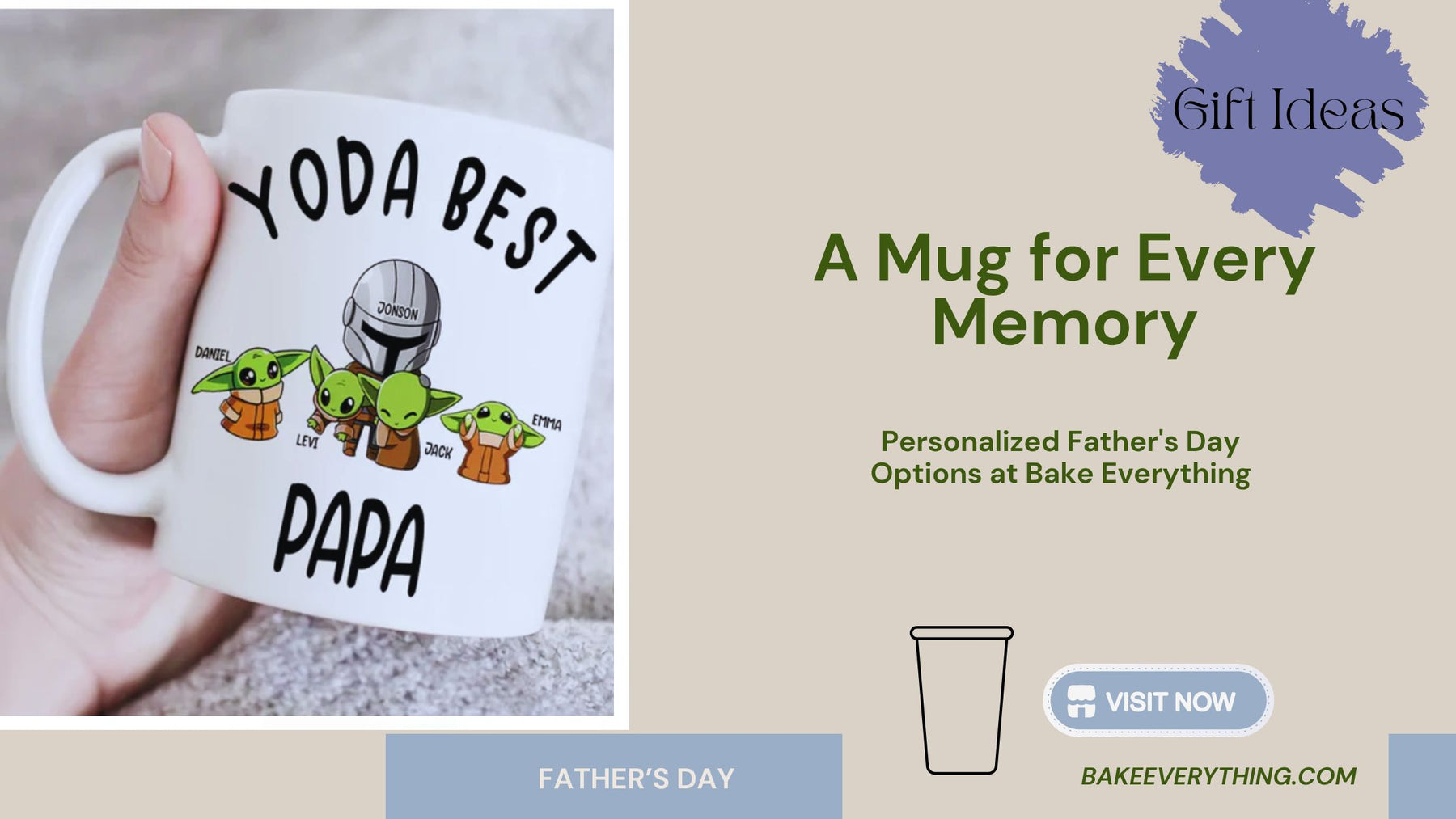 A Mug for Every Memory: Personalized Father's Day Options at Bake Everything