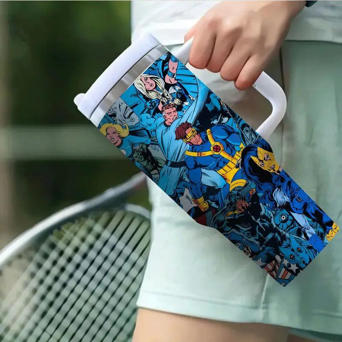 Marvel And DC Characters Design Leakproof Tumbler