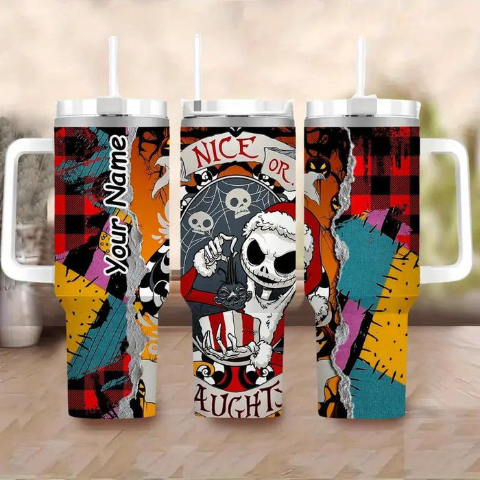 40oz Nightmare Themed Leakproof Tumbler