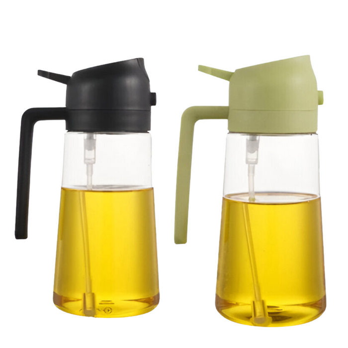 Set Of 2 Oil Dispenser Bottles For Cooking