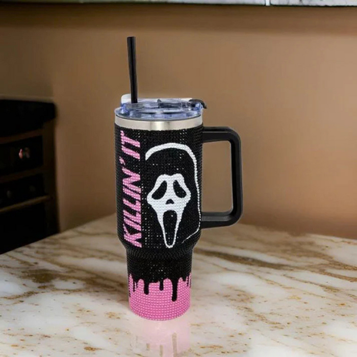 Halloween Bling Glitter Insulated Tumbler