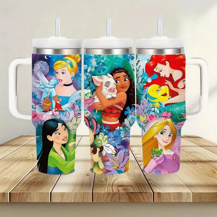 40oz Princess Insulated Tumbler With Straw