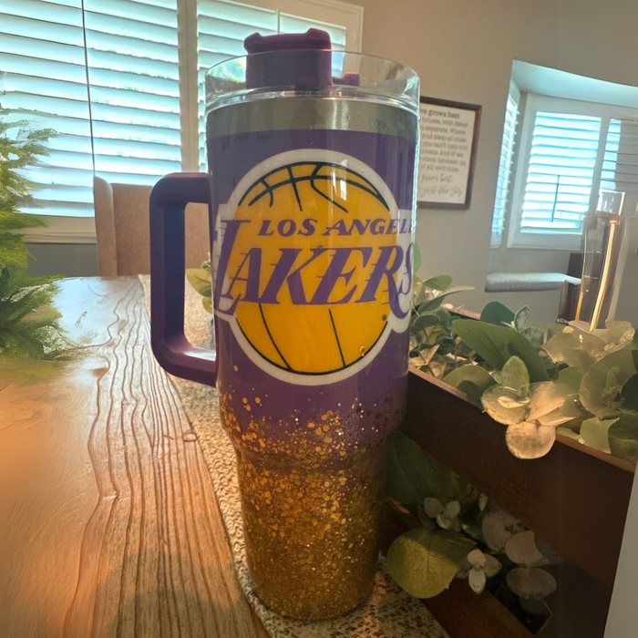 Los Angeles Lakers Sports Team Theme Printed Tumbler