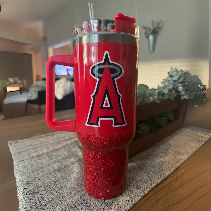 Los Angeles Sports Team Logo Printed Tumbler With Handle