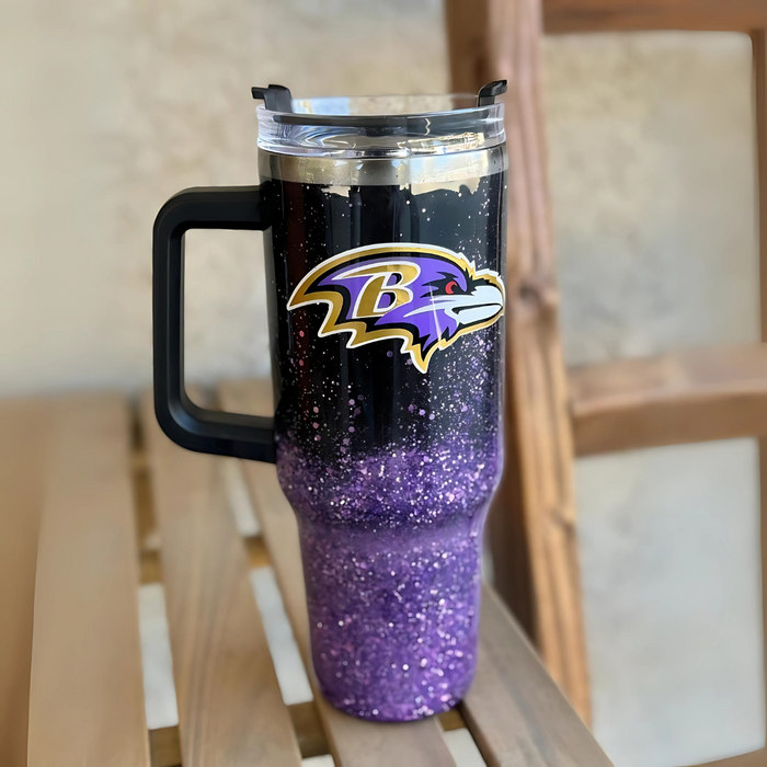 Baltimore Ravens Team Theme Printed Tumbler