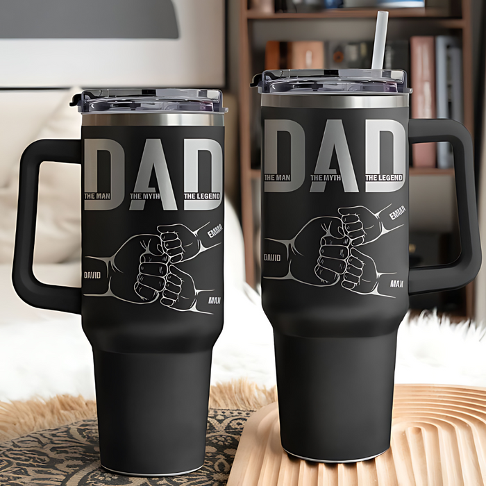 Dad The Man The Myth The Legend Personalized Tumbler