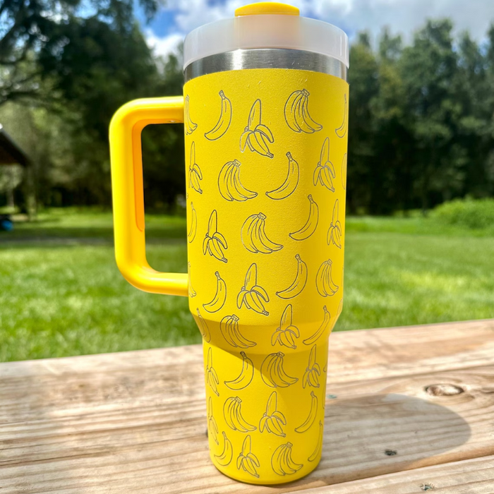 Banana Engraved 40oz Insulated Tumbler