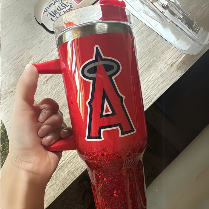 Los Angeles Sports Team Logo Printed Tumbler With Handle