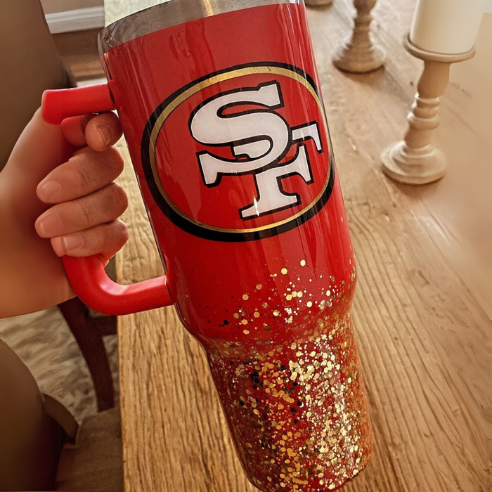 San Francisco 49ers Football Team Printed Tumbler