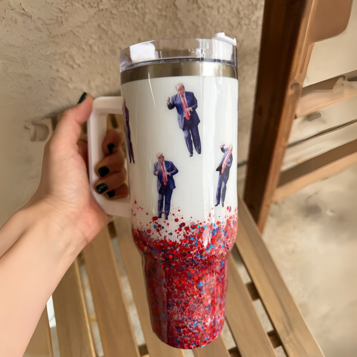 Trump Dance Printed Tumbler