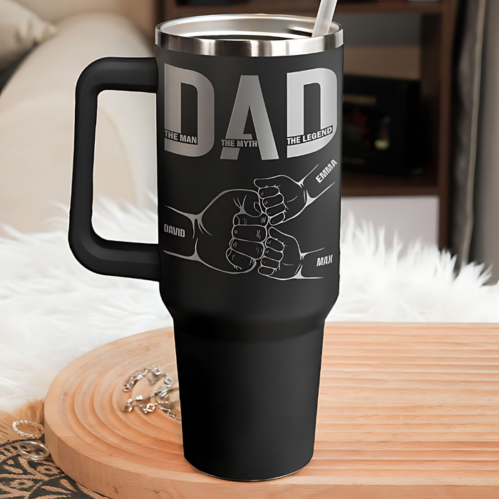 Dad The Man The Myth The Legend Personalized Tumbler