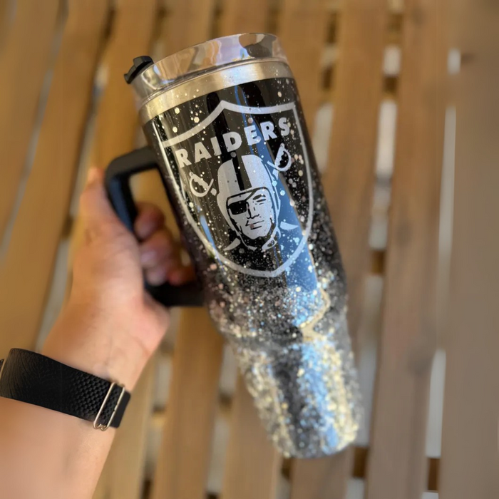 Las Vegas Raiders Football Team Printed Tumbler