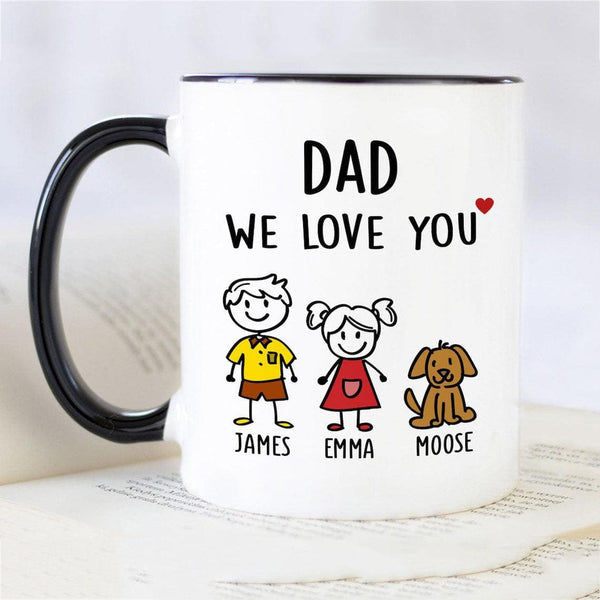 Dad We Appreciate You Personalized Printed Mug