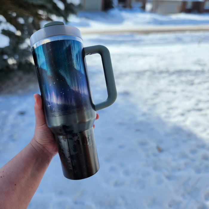 Starry Night Design Printed 40oz Tumbler