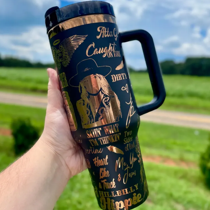 Lainey Wilson Engraved 40oz Insulated Stainless Steel Tumbler