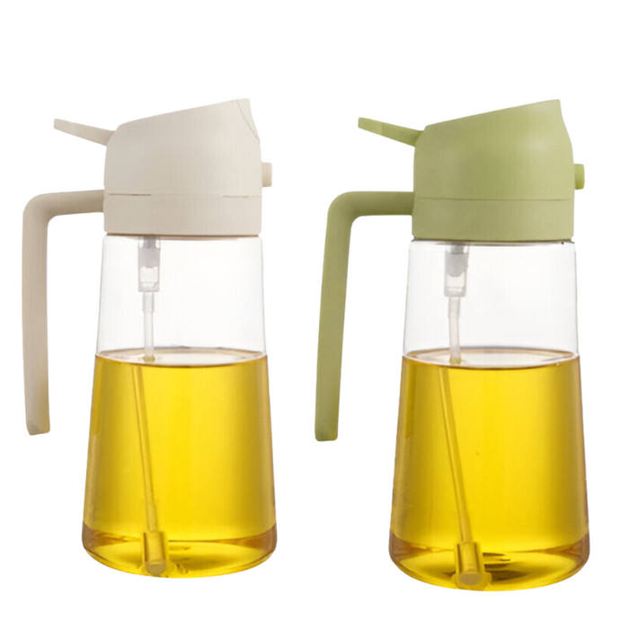 Set Of 2 Oil Dispenser Bottles For Cooking