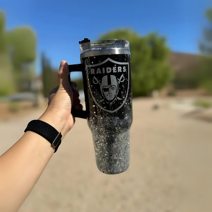 Las Vegas Raiders Football Team Printed Tumbler