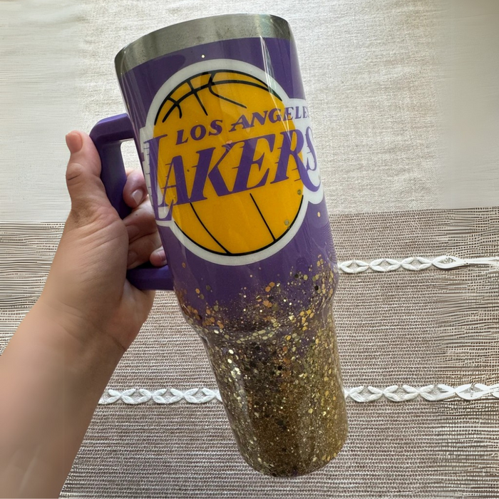 Los Angeles Lakers Sports Team Theme Printed Tumbler