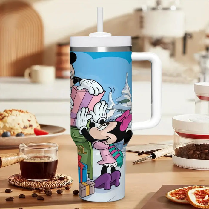 40oz Mickey And Minnie Insulated Tumbler