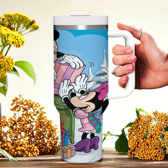 40oz Mickey And Minnie Insulated Tumbler