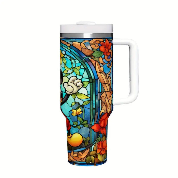 40oz Mickey Pattern Insulated Tumbler