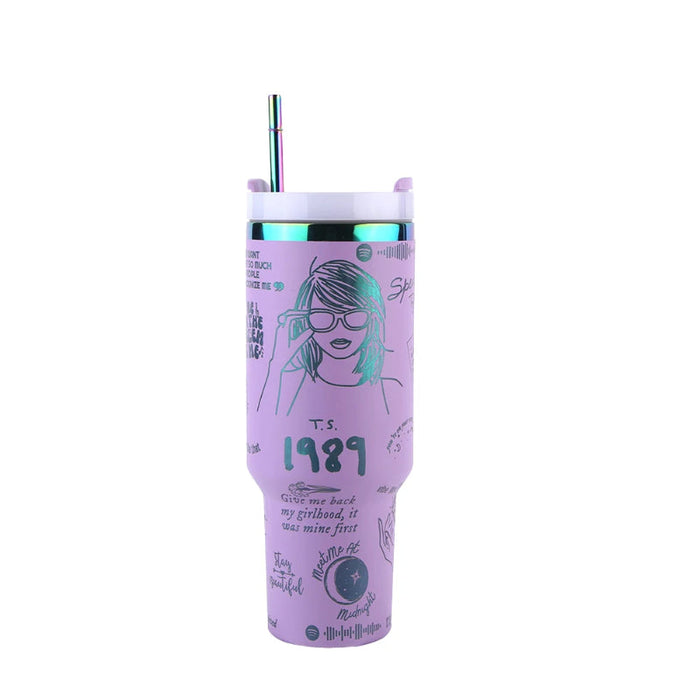 Taylor Swift 40oz Insulated Tumbler With Straw