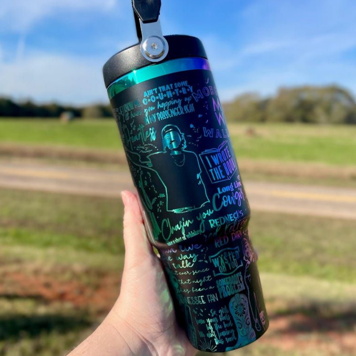 Musician Morgan Wallen 30oz Engraved Tumbler