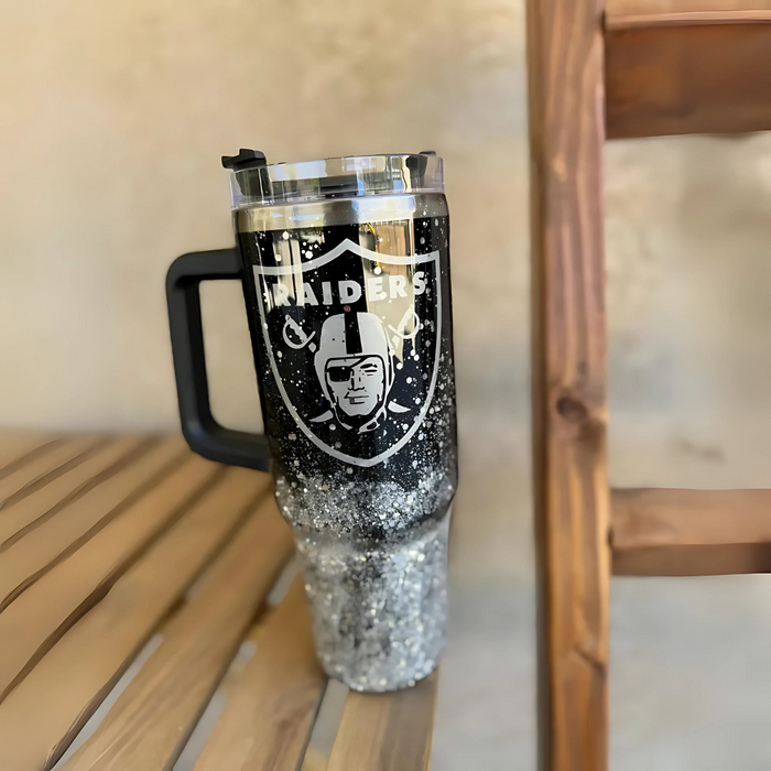 Las Vegas Raiders Football Team Printed Tumbler