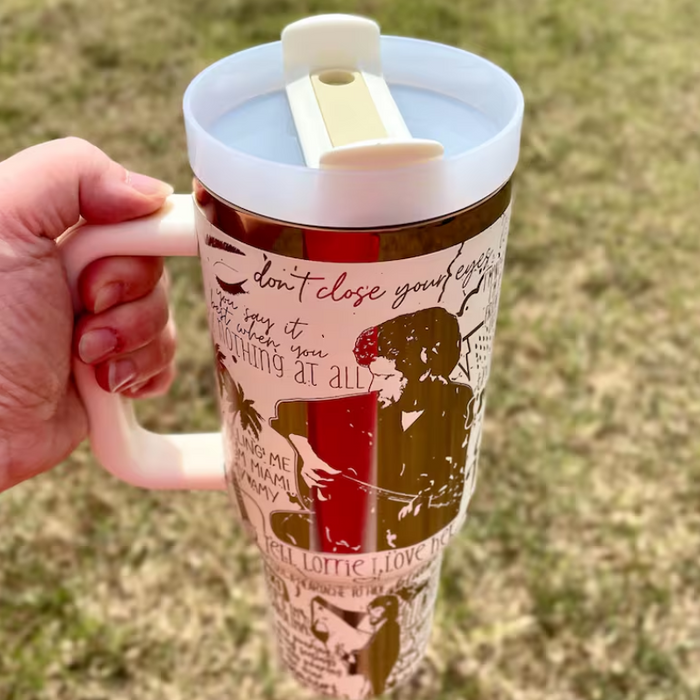 Keith Whitley Tribute 40oz Engraved Stainless Steel Tumbler