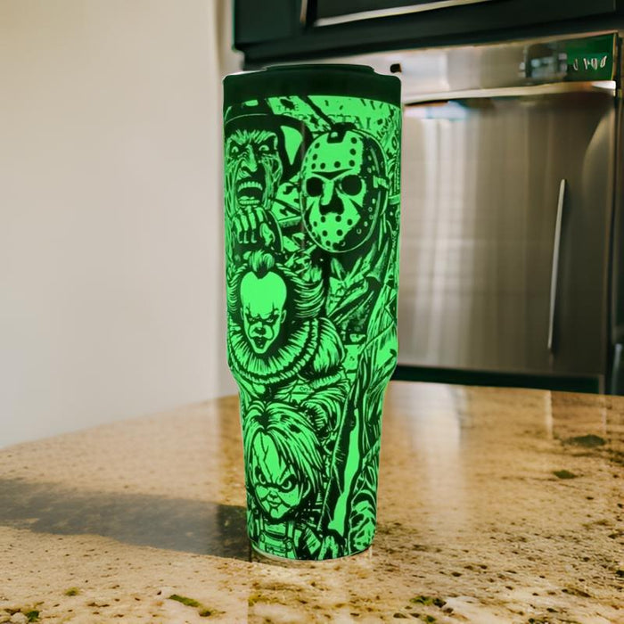 Glow In The Dark Character Printed 40oz Tumbler