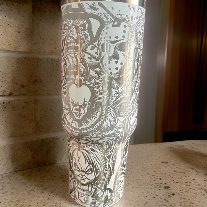 Glow In The Dark Character Printed 40oz Tumbler