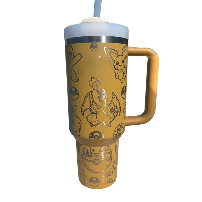 Cartoon Printed Quencher Travel Tumbler