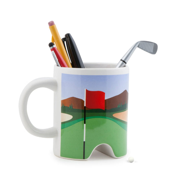 Golf Design Mug With Pen Set