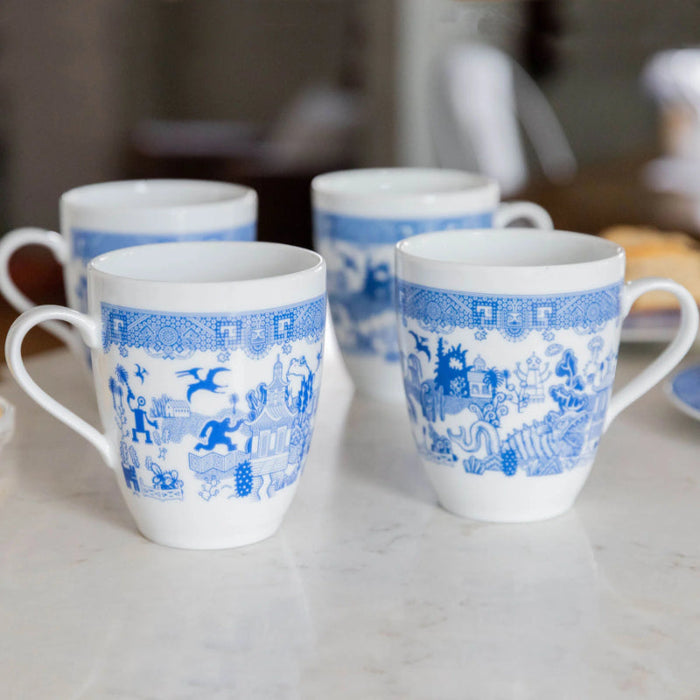 Artistic Porcelain Mug With Pattern Design