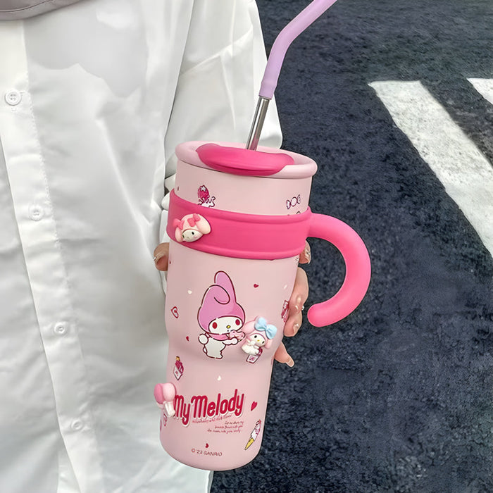 Cartoon Character Insulated Tumbler With Handle