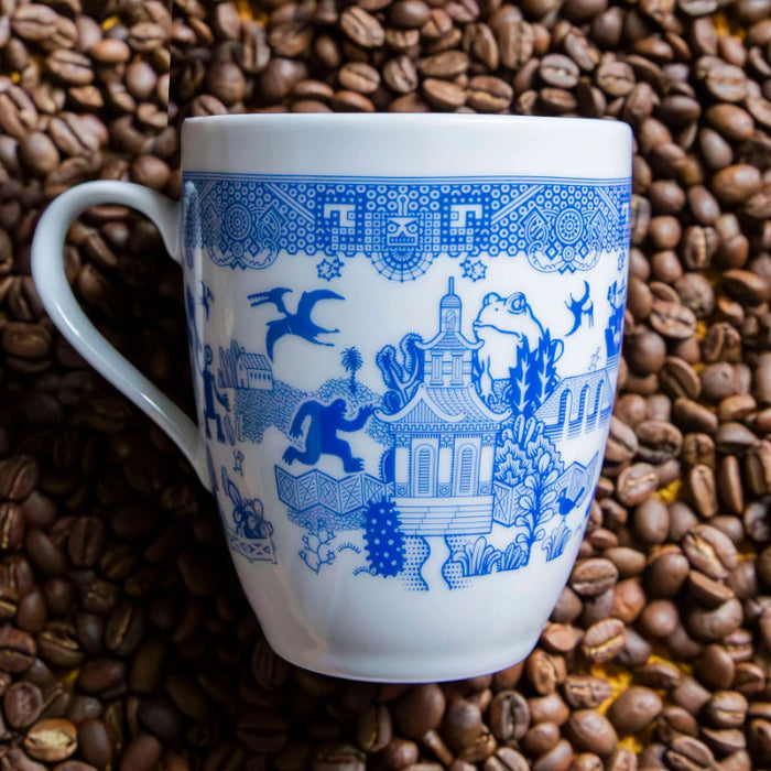 Artistic Porcelain Mug With Pattern Design