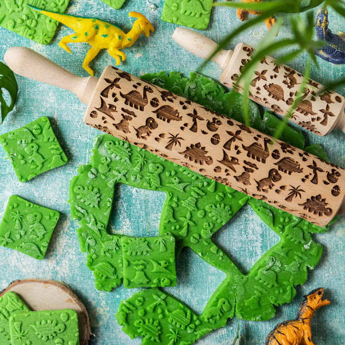 Dinosaur Embossed Rolling Pin