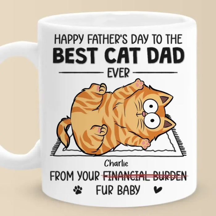Best Cat And Dad Printed Personalized Custom Mug