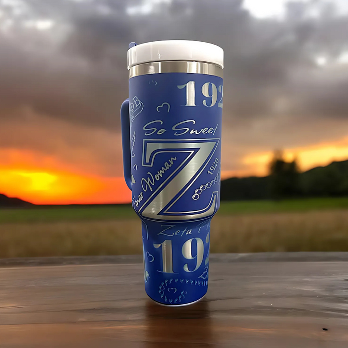 Insulated 40oz Zeta Phi Beta Tumbler