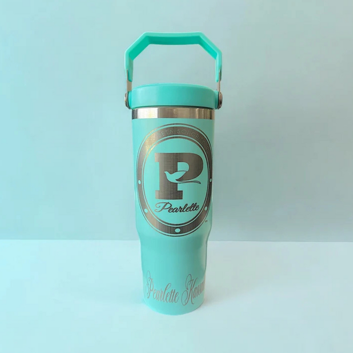 Sleek Pearlette Printed Spill Resistant Tumbler