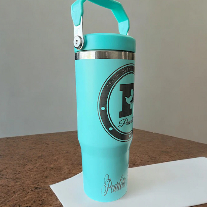 Sleek Pearlette Printed Spill Resistant Tumbler