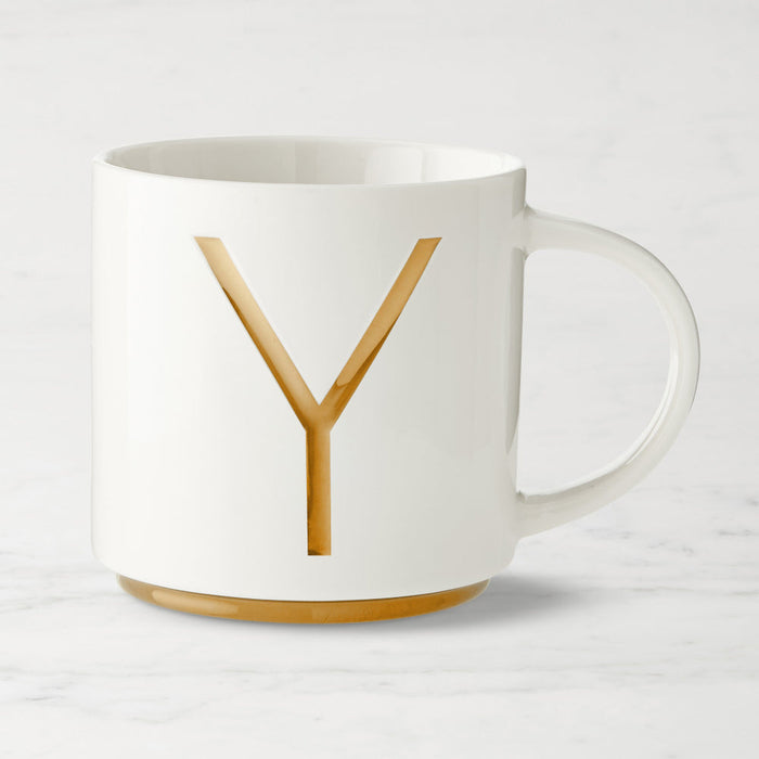 15oz Coffee Mug With A To Z Print - Mineral Mug