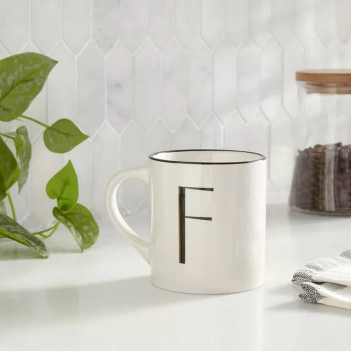 16oz Stoneware Monogram Mug