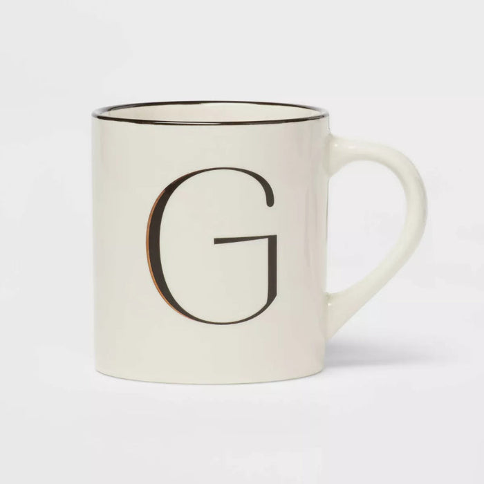 16oz Stoneware Monogram Mug