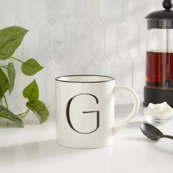 16oz Stoneware Monogram Mug