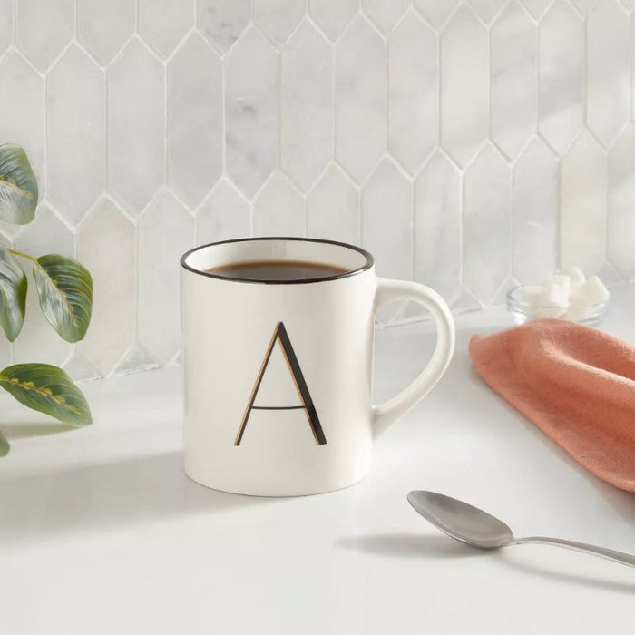 16oz Stoneware Monogram Mug