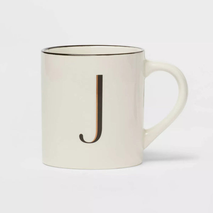 16oz Stoneware Monogram Mug