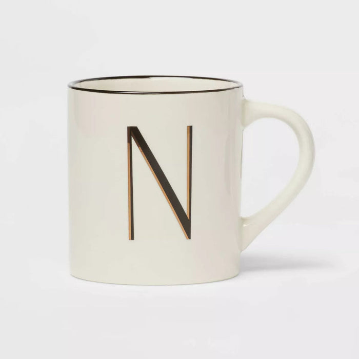 16oz Stoneware Monogram Mug